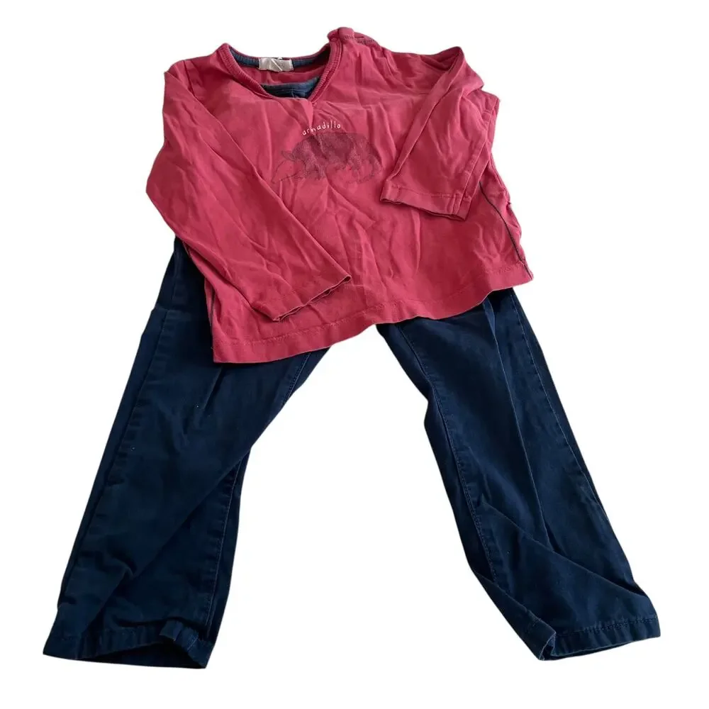 Boys Fall Winter Tops Bottoms Mix and Match Outfits Bundle Size 18-24 months